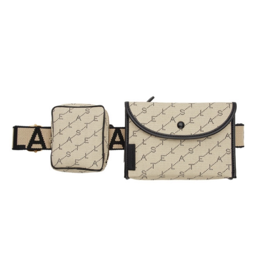 Stella McCartney Eco Monogram Utility Belt Bag Red
